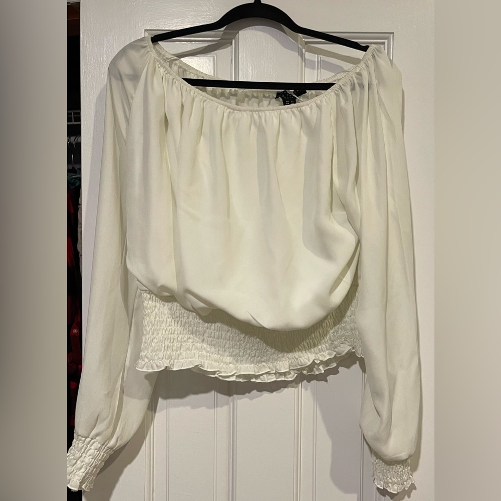White pretty formal blouse